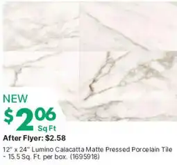 Kent Lumino Calacatta Matte Pressed Porcelain Tile offer