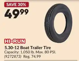 Princess Auto Hi-run 5.30-12 Boat Trailer Tire offer