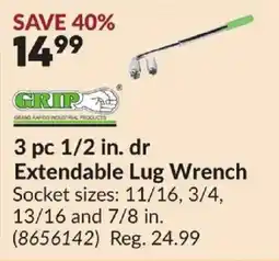 Princess Auto Grip extendable lug wrench offer