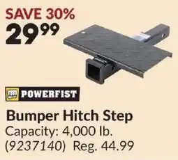 Princess Auto Powerfist bumper hitch step offer
