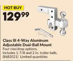 Princess Auto Class III 4-Way Aluminum Adjustable Dual-Ball Mount offer