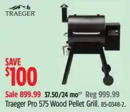 Canadian Tire Traeger pro 575 wood pellet grill offer