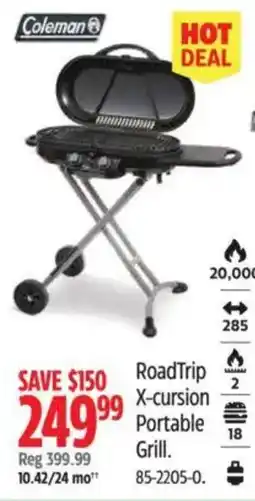 Canadian Tire Coleman RoadTrip X-cursion Portable Grill offer
