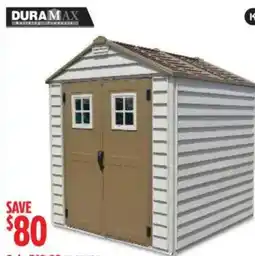 Canadian Tire DuraMax building products shed offer