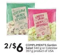 Sobeys Compliments garden salad offer