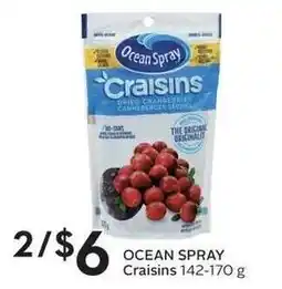Sobeys Ocean Spray Craisins offer