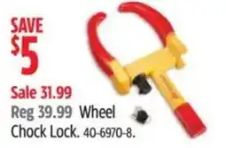 Canadian Tire Wheel Chock Lock offer