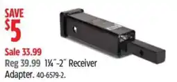 Canadian Tire 1 1/4"-2" Receiver Adapter offer