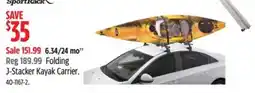 Canadian Tire SportRack Folding J-Stacker Kayak Carrier offer