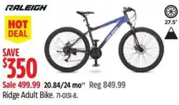 Canadian Tire Raleigh Ridge Adult Bike offer