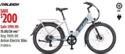 Canadian Tire raleigh anton electric bike offer