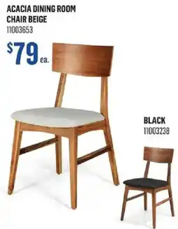 Canac Acacia dining room chair beige offer