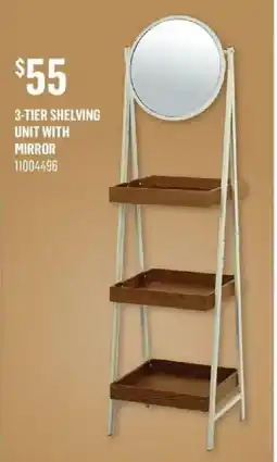 Canac 3-tier shelving unit with mirror offer