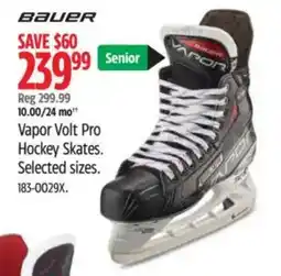 Canadian Tire Bauer Vapor Volt Pro Hockey Skates offer