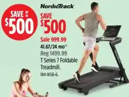 Canadian Tire NordicTrack T Series 7 Foldable Treadmill offer
