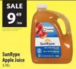 Co-op SunRype Apple Juice offer