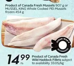 Sobeys Product of Canada Fresh Wild Haddock Fillets offer