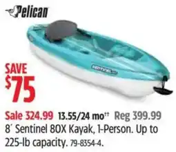 Canadian Tire Pelican sentinel 80x kayak offer