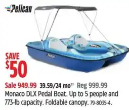 Canadian Tire Pelican Monaco DLX Pedal Boat offer