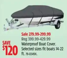 Canadian Tire Waterproof Boat Cover offer