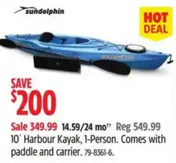 Canadian Tire Sundolphin 10' Harbour Kayak offer