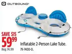 Canadian Tire Outbound inflatable 2-person lake tube offer