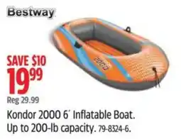 Canadian Tire Bestway Kondor 2000 6' Inflatable Boat offer