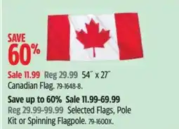 Canadian Tire Canadian Flag offer
