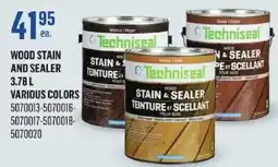 Canac Techniseal wood stain and sealer offer