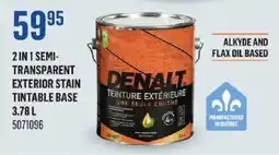 Canac Denalt 2 in 1 semi-transparent exterior stain tintable base offer