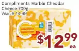 Ample Food Market Compliments marble cheddar cheese offer