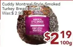 Ample Food Market Cuddy Montreal-Style Smoked Turkey Breast Roast offer