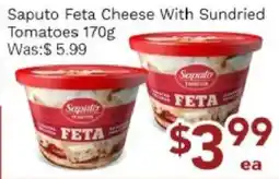 Ample Food Market Saputo feta cheese with sundried tomatoes offer