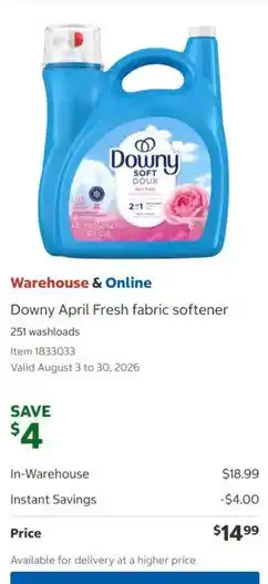 Downy April Fresh fabric softener
