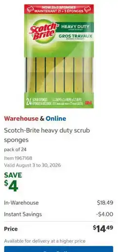 Scotch-Brite heavy duty scrub sponges