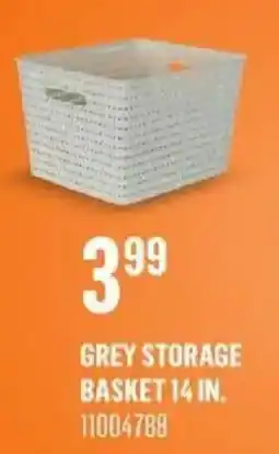 Canac Grey storage basket offer