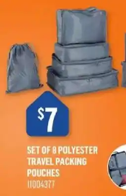 Canac Set of 8 polyester travel packing pouches offer