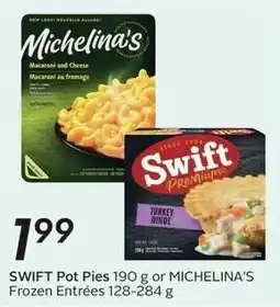Sobeys Swift Pot Pies or Michelin's Frozen Entrées offer