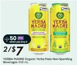 Sobeys Yerba madre organic yerba mate non-sparkling beverages offer