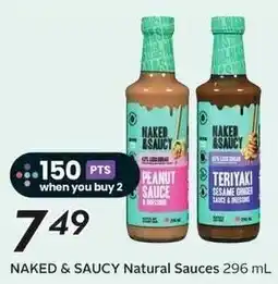 Sobeys Naked & Saucy Natural Sauces offer