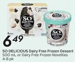 Sobeys So Delicious Dairy Free Frozen Dessert offer