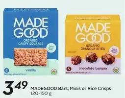 Sobeys MadeGood Bars, Minis or Rice Crisps offer