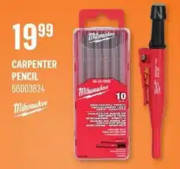 Canac Milwaukee carpenter pencil offer