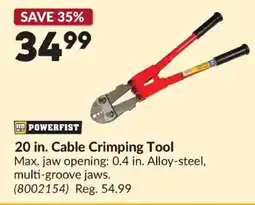 Princess Auto Powerfist 20 in. Cable Crimping Tool offer