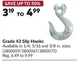 Princess Auto Grade 43 Slip Hooks offer