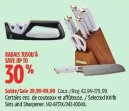 Canadian Tire Selected Knife Sets and Sharpener offer