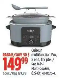 Canadian Tire Ninja multi-cooker pro 8-in-1 offer