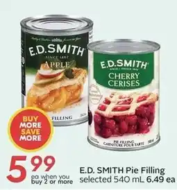 Sobeys E.D. Smith pie filling offer