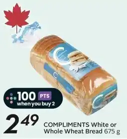 Sobeys Compliments White or Whole Wheat Bread offer