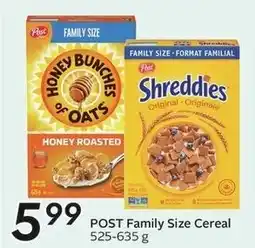 Sobeys Post Family Size Cereal offer